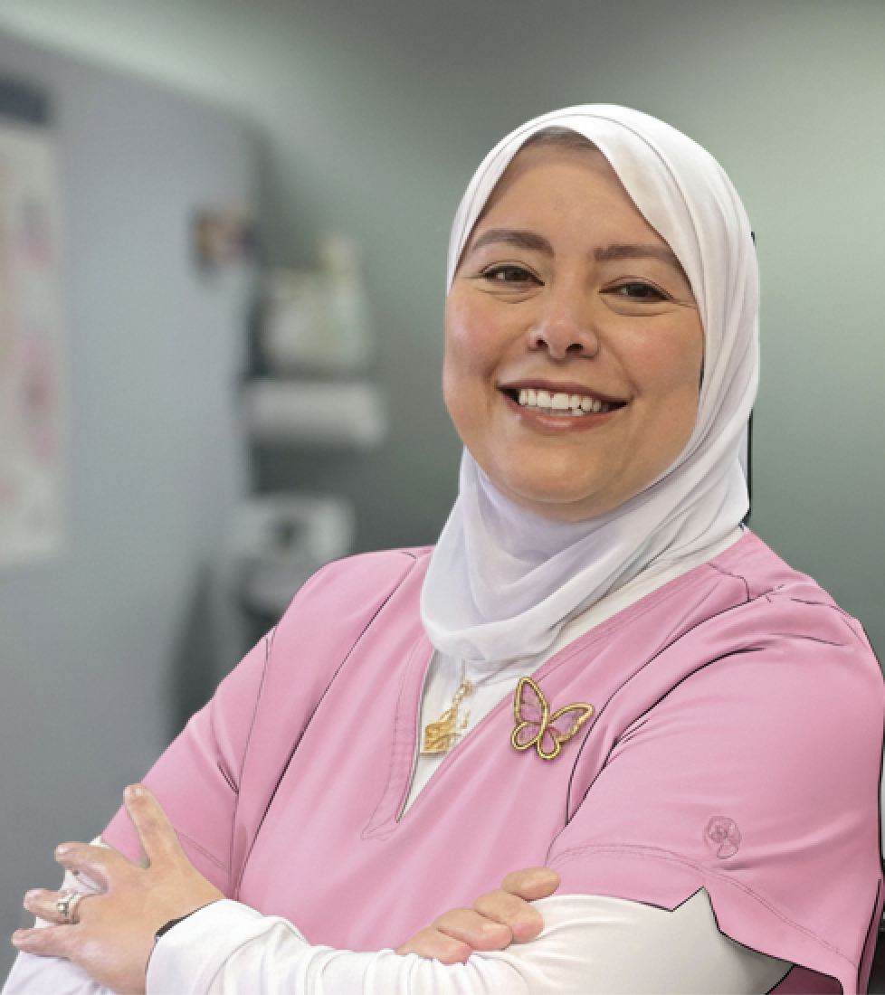 Lamiaa, CLT-LANA certified drainage therapy specialist at Progressive Physical Therapy